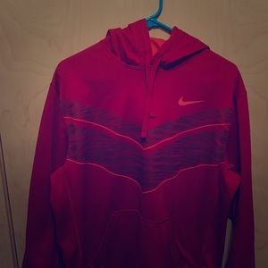 Nike red/orange. Therma-Fit Hoodie